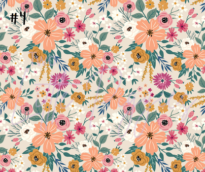 Printed Vinyl - Eclectic Floral
