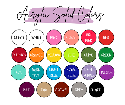 Custom Acrylic Soror Name Badge