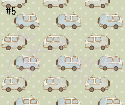 Printed Vinyl - Camping Fun