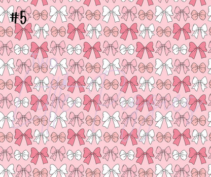 Printed Vinyl - Cutesy Bows Collection