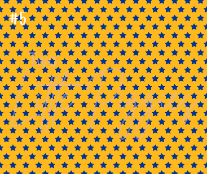 Printed Vinyl - Football - Blue and Gold