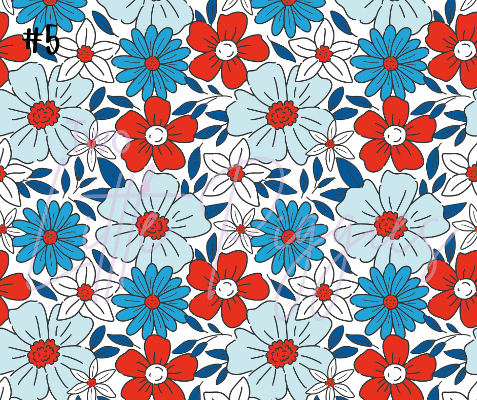 Printed Vinyl - Red, White and Blue Collection