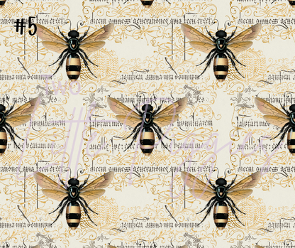 Printed Vinyl - Bumbling Bees