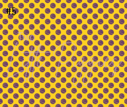 Printed Vinyl - Football - Purple and Gold