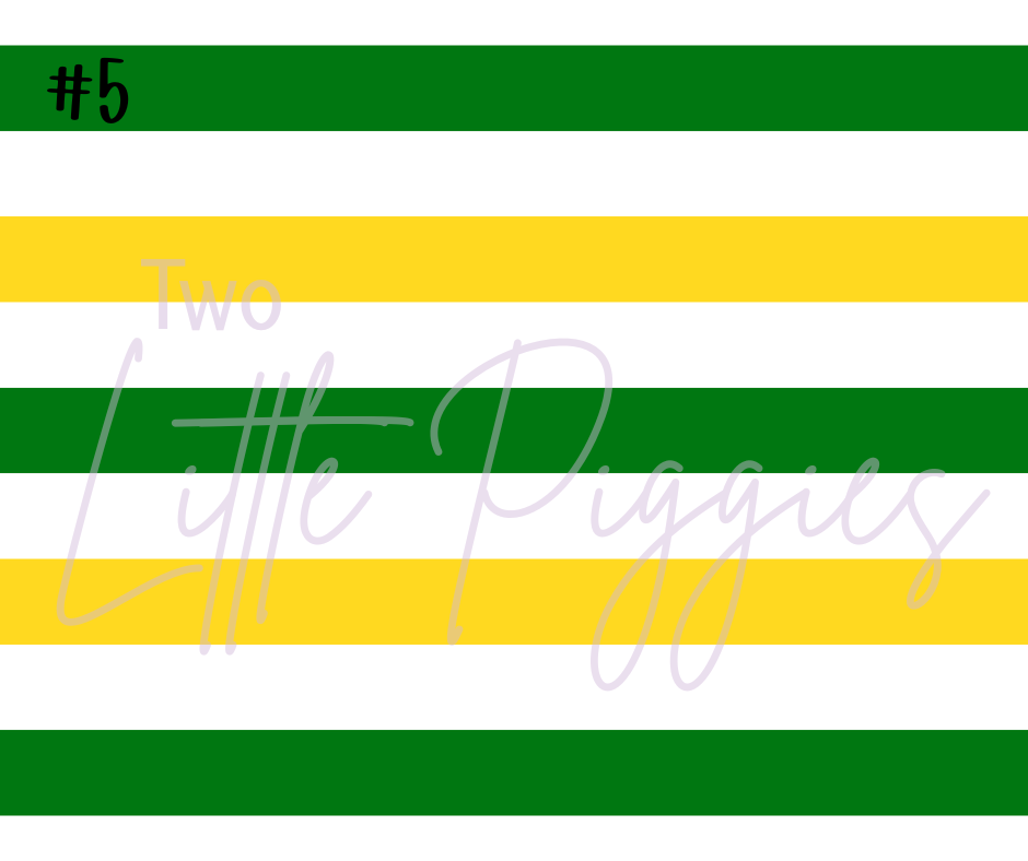 Printed Vinyl - Cheer - Green and Yellow