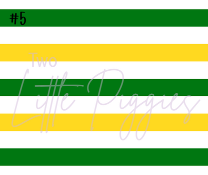 Printed Vinyl - Cheer - Green and Yellow