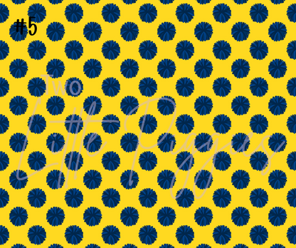 Printed Vinyl - Cheer - Blue and Yellow