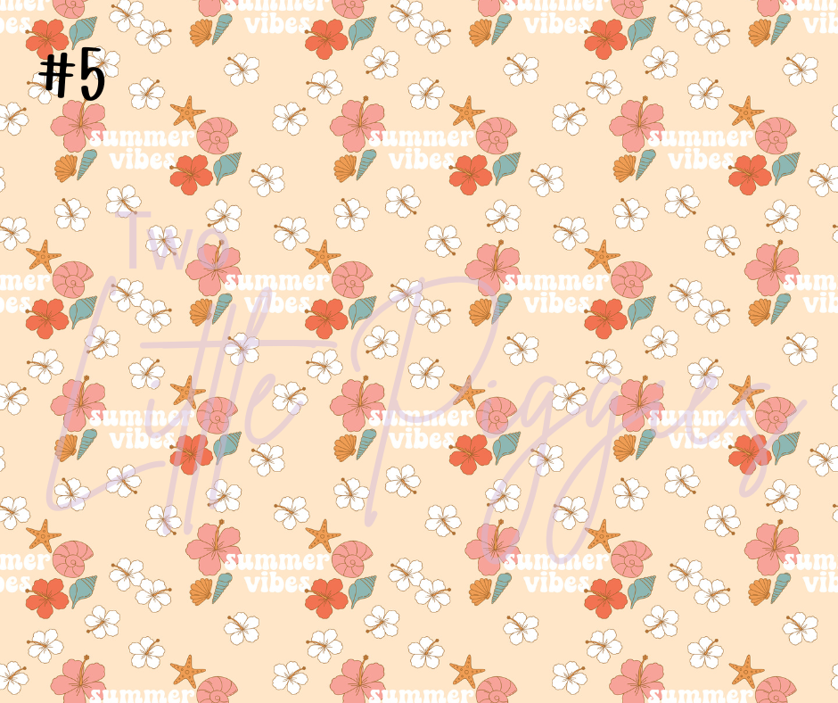 Printed Vinyl - Groovy Summer Collection