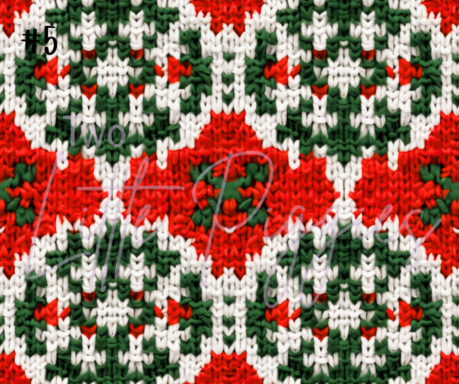 Printed Vinyl - Christmas Knits