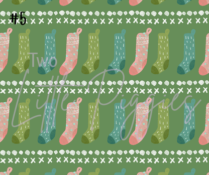 Printed Vinyl - Rosy Christmas