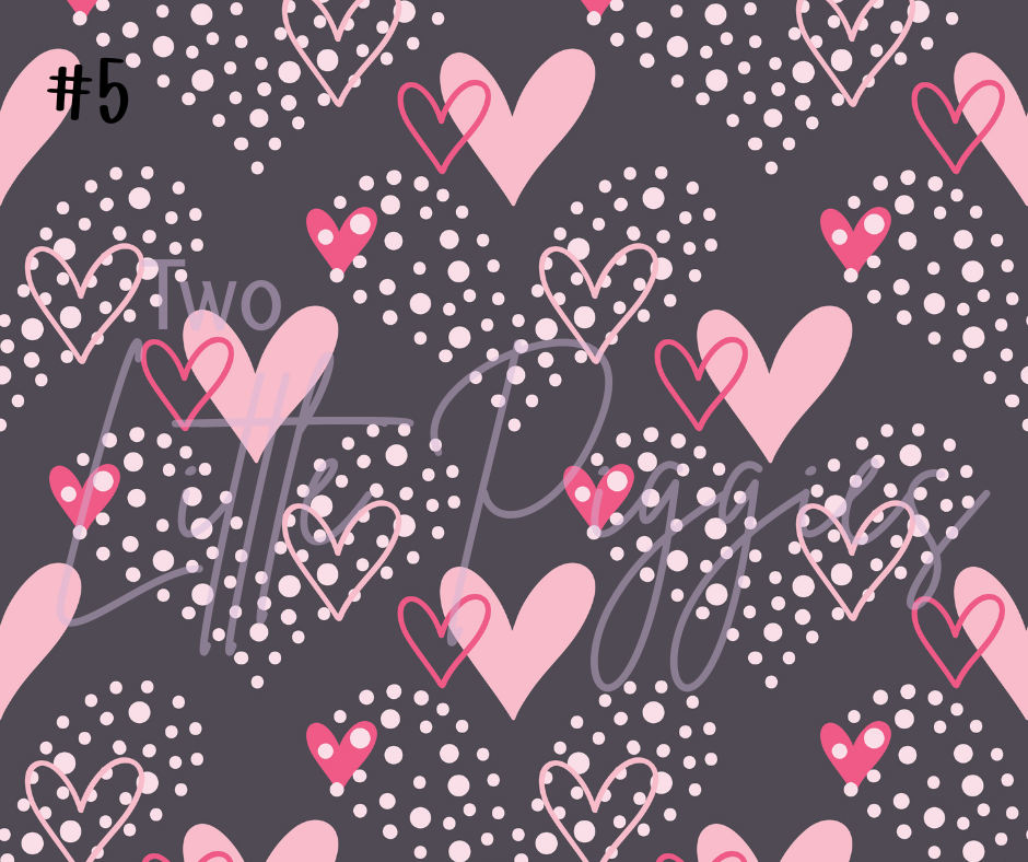 Printed Vinyl - Valentine Hearts