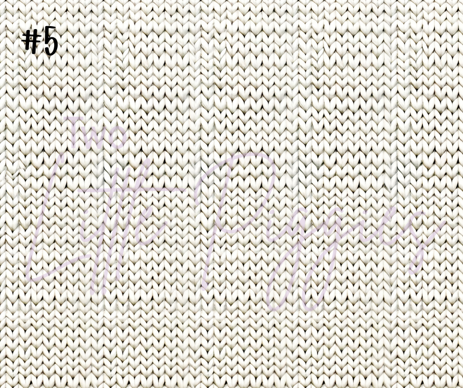 Printed Vinyl - White Knit Texture