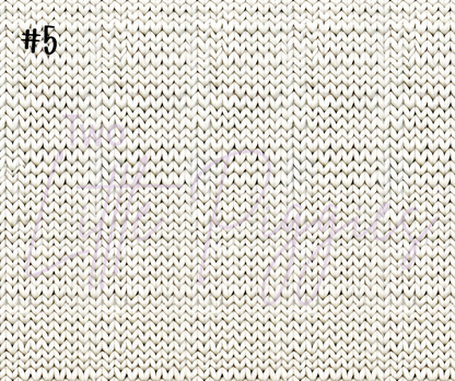 Printed Vinyl - White Knit Texture