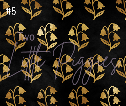 Printed Vinyl - Libra - Black and Gold