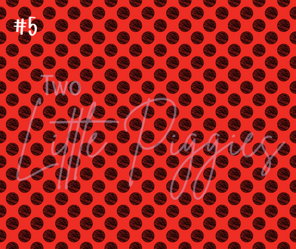 Printed Vinyl - Football - Black and Red