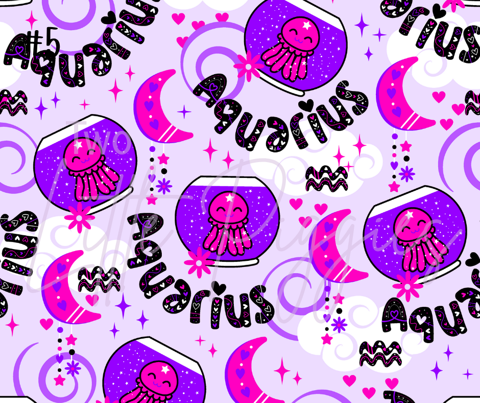 Printed Vinyl - Cutesy Zodiac