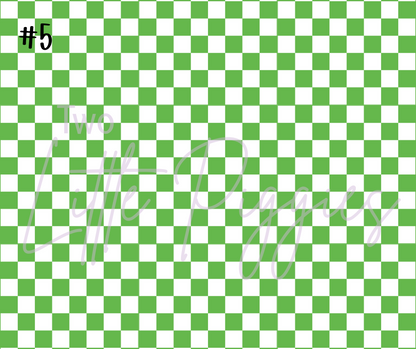 Printed Vinyl - Checkers - Regular