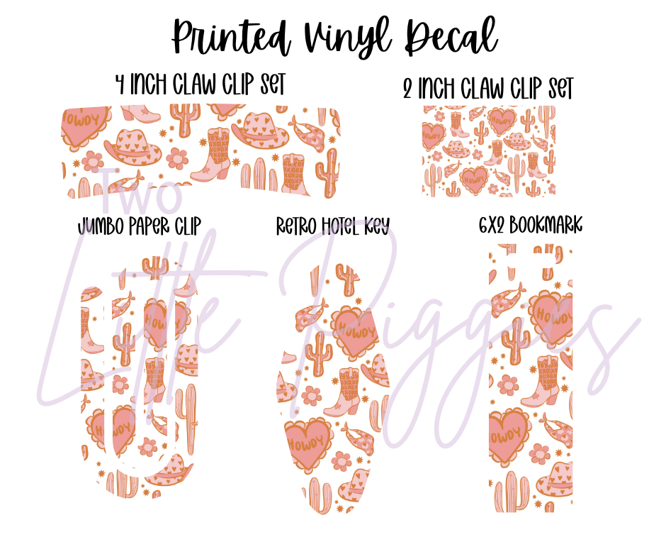 Printed Vinyl - Valentine - Western