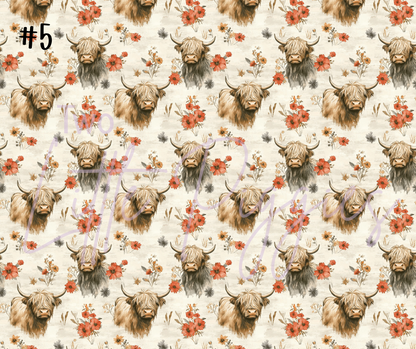 Printed Vinyl - Highland Cows
