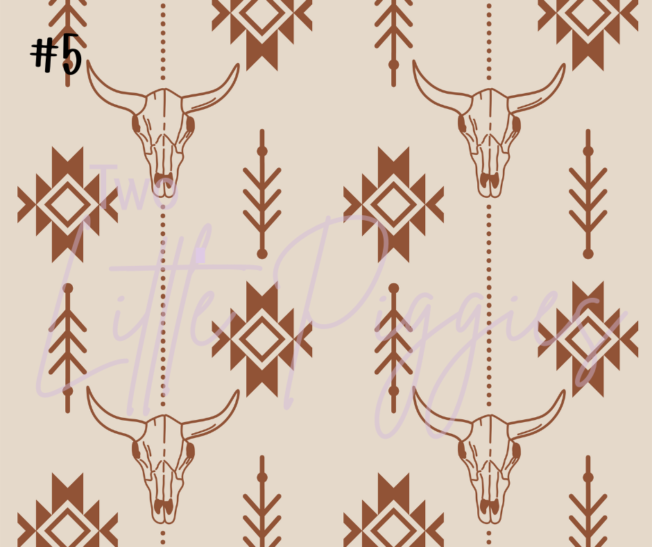 Printed Vinyl - Western Pattern 2 Collection