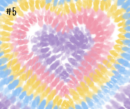 Printed Vinyl - Pastel Tie Dye