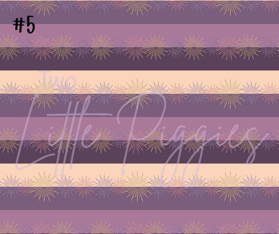 Printed Vinyl - New Year  - Purple