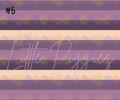 Printed Vinyl - New Year  - Purple