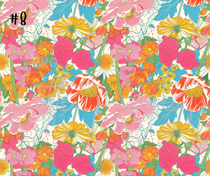 Printed Vinyl - Summer Floral Collection