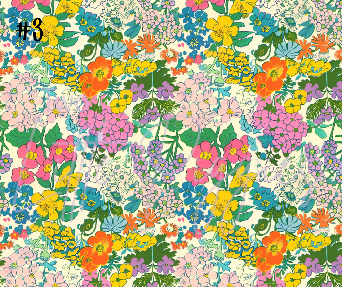 Printed Vinyl - Summer Floral Collection