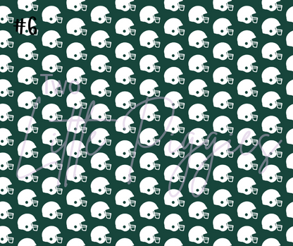 Printed Vinyl - Football - Green and White