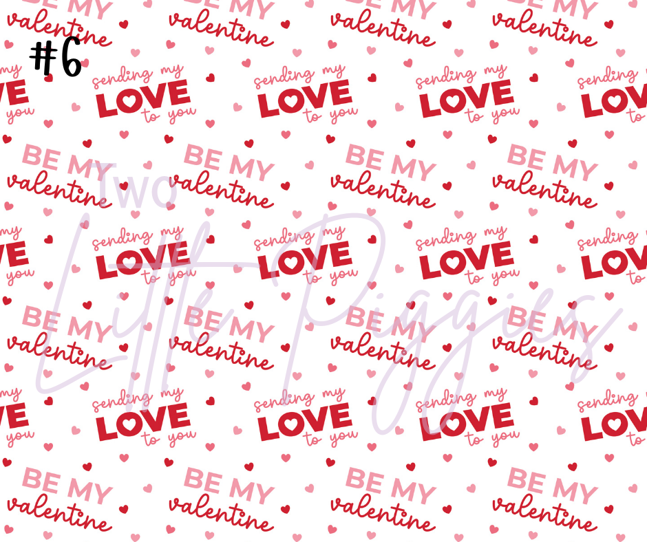 Printed Vinyl - Valentine - Love Letters