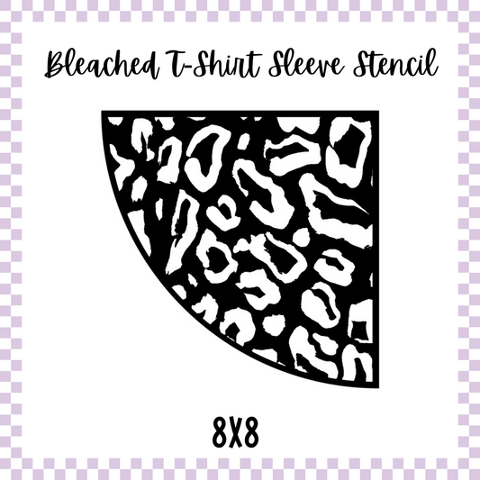 Bleached Tshirt Stencil - Leopard Print