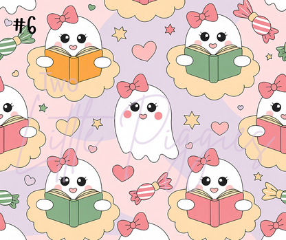 Printed Vinyl - Girl Ghosts and Books