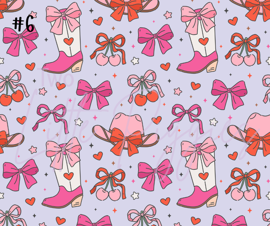 Printed Vinyl - Valentine - Cowgirl