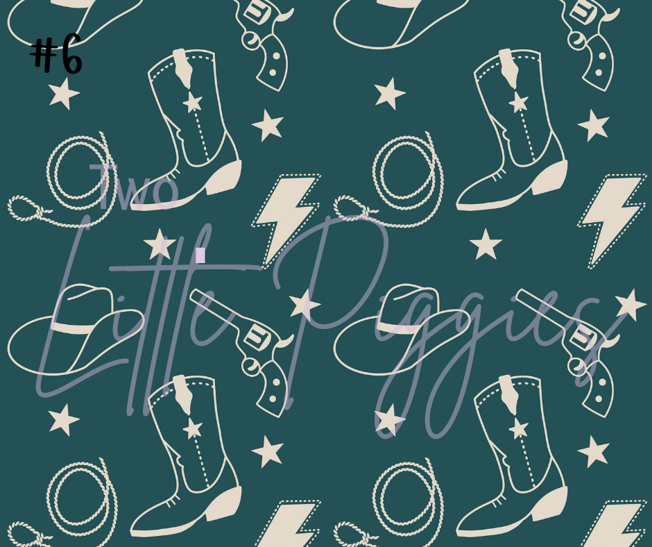 Printed Vinyl - Western Pattern 2 Collection