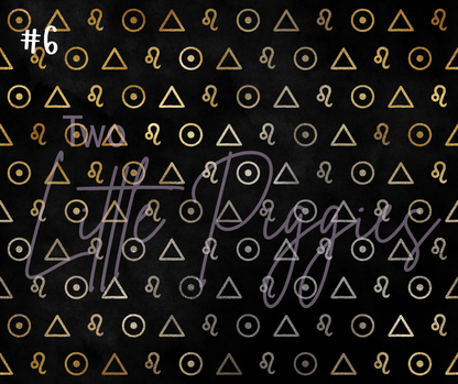 Printed Vinyl - Leo - Black and Gold