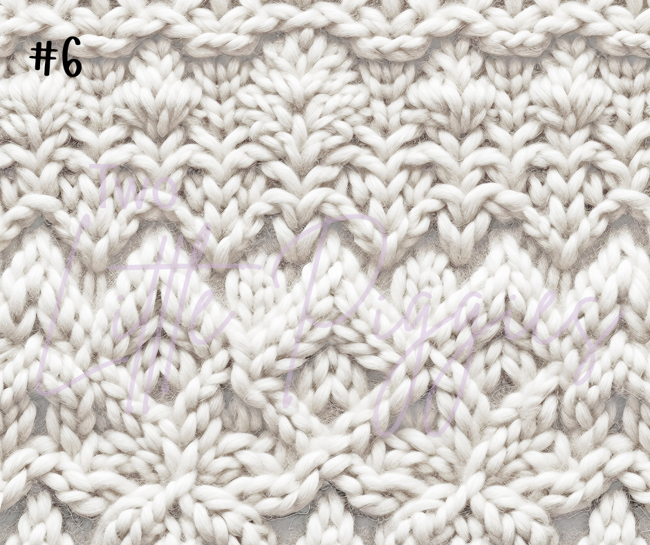 Printed Vinyl - White Knit Texture