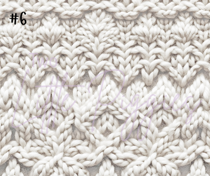 Printed Vinyl - White Knit Texture