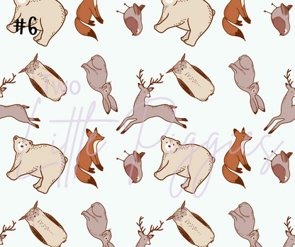 Printed Vinyl - Winter Animals