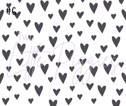 Printed Vinyl - Valentine Hearts