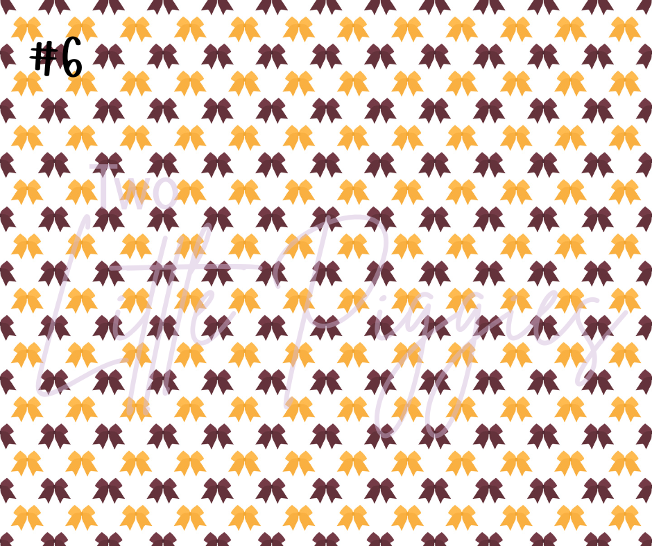 Printed Vinyl - Cheer - Maroon and Gold