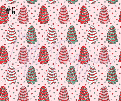 Printed Vinyl - Christmas Cakes