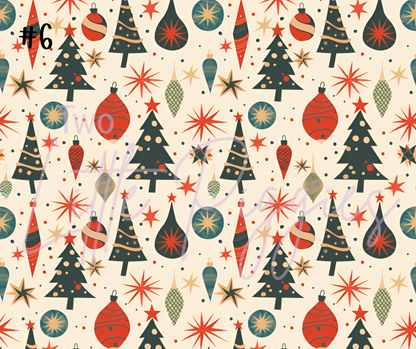Printed Vinyl - 50s Christmas
