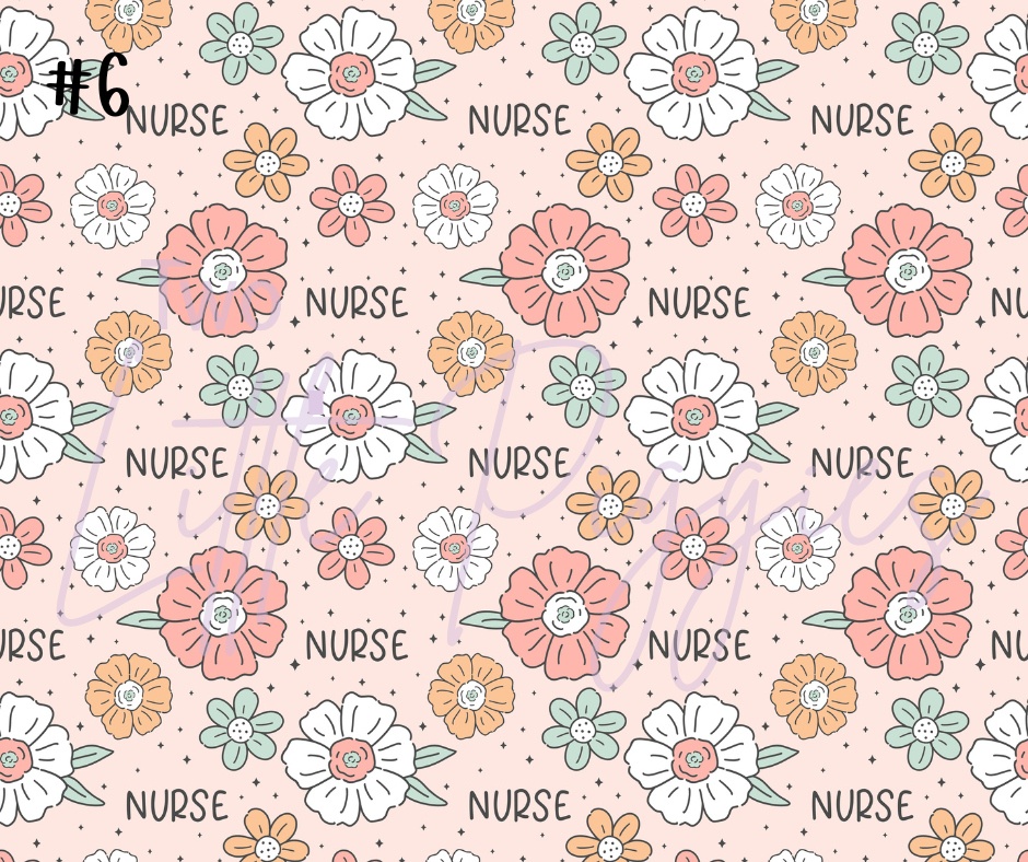 Printed Vinyl - Nurse Life Collection
