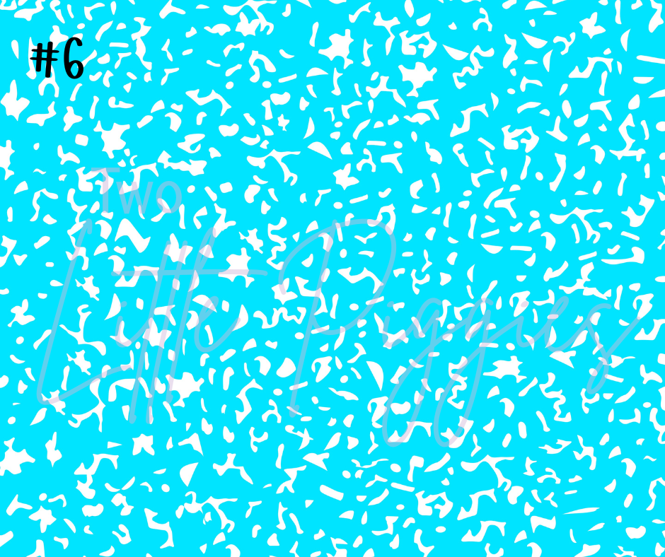 Printed Vinyl - Composition Notebook