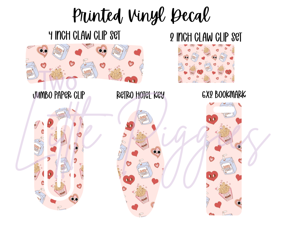 Printed Vinyl - Valentine - Fries Before Guys