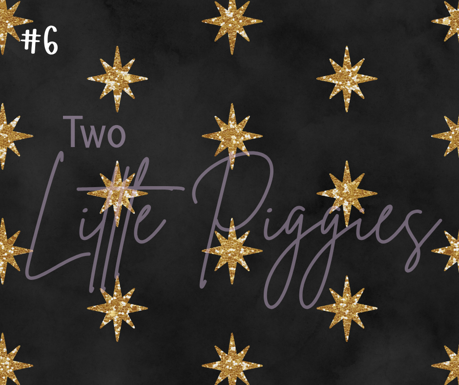 Printed Vinyl - Libra - Black and Gold