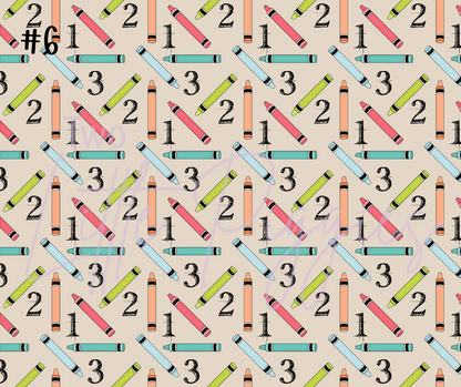 Printed Vinyl - School Time