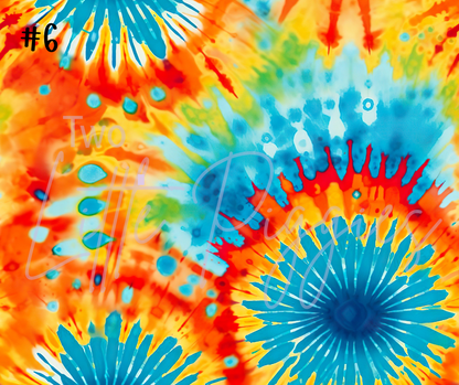 Printed Vinyl - Tie Dye Collection