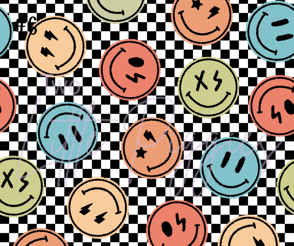 Printed Vinyl - Checkered Good Vibes